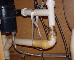 Leak under sink